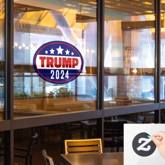 Donald Trump 2024 Neem Amerika terug Raamsticker (Restaurant Raam)