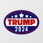 Donald Trump 2024 Neem Amerika terug Raamsticker (Vel)