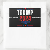 Donald Trump 2024 Neem Amerika terug Rechthoekige Sticker (Tas)