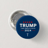 Donald Trump 2024 Neem Amerika terug Ronde Button 3,2 Cm (Voorkant /achterkant)