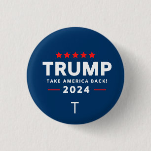 Donald Trump 2024 Neem Amerika terug Ronde Button 3,2 Cm
