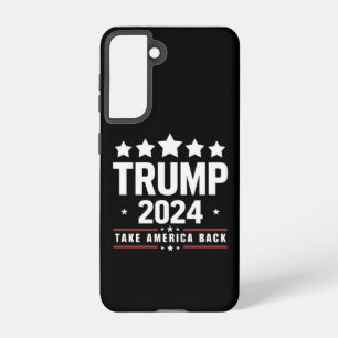 Donald Trump 2024 Neem Amerika terug Samsung Galaxy Hoesje