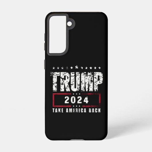 Donald Trump 2024 Neem Amerika terug Samsung Galaxy Hoesje (Achterkant)