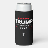 Donald Trump 2024 Neem Amerika terug Seltzer Blikjeskoeler (Seltzer Voorkant)