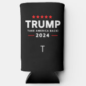 Donald Trump 2024 Neem Amerika terug Seltzer Blikjeskoeler (Voorkant)