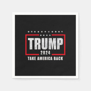 Donald Trump 2024 Neem Amerika terug Servet