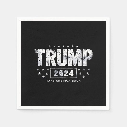 Donald Trump 2024 Neem Amerika terug Servet (Voorkant)