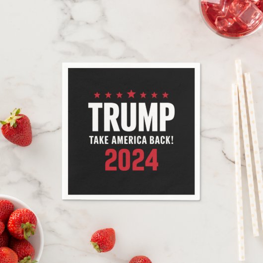 Donald Trump 2024 Neem Amerika terug Servet (Insitu)