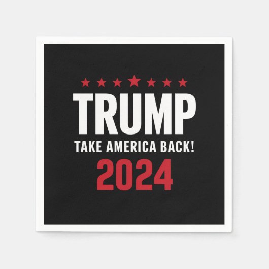 Donald Trump 2024 Neem Amerika terug Servet (Voorkant)