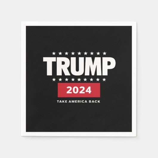 Donald Trump 2024 Neem Amerika terug Servet (Voorkant)