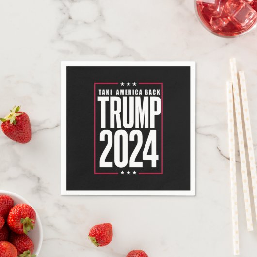 Donald Trump 2024 Neem Amerika terug Servet (Insitu)