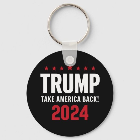 Donald Trump 2024 Neem Amerika terug Sleutelhanger (Voorkant)