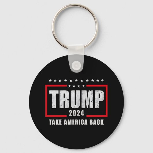 Donald Trump 2024 Neem Amerika terug Sleutelhanger (Voorkant)