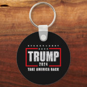 Donald Trump 2024 Neem Amerika terug Sleutelhanger (Voorkant)