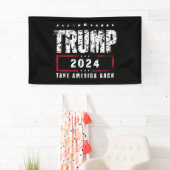 Donald Trump 2024 Neem Amerika terug Spandoek (Insitu)