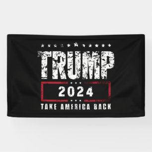 Donald Trump 2024 Neem Amerika terug Spandoek