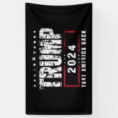 Donald Trump 2024 Neem Amerika terug Spandoek (Verticaal)