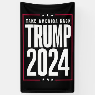 Donald Trump 2024 Neem Amerika terug Spandoek