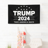 Donald Trump 2024 Neem Amerika terug Spandoek (Insitu)
