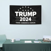Donald Trump 2024 Neem Amerika terug Spandoek (Beurs)