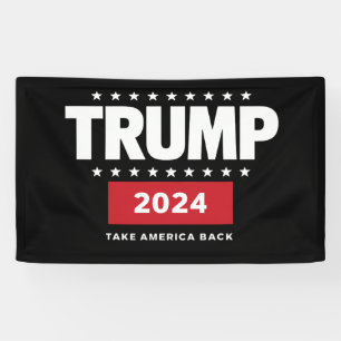 Donald Trump 2024 Neem Amerika terug Spandoek