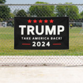 Donald Trump 2024 Neem Amerika terug Spandoek (Insitu)