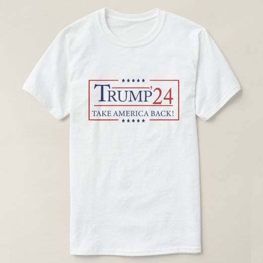 Donald Trump 2024 Neem Amerika terug T-shirt (Design voorkant)