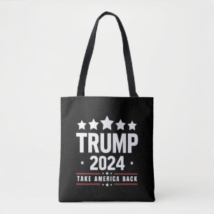 Donald Trump 2024 Neem Amerika terug Tote Bag