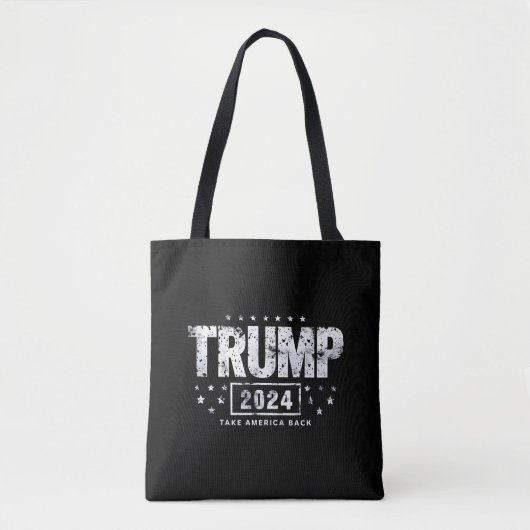 Donald Trump 2024 Neem Amerika terug Tote Bag (Voorkant)