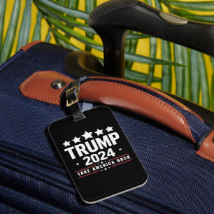 Donald Trump 2024 Neem Amerika Terug Verkiezing Bagagelabel