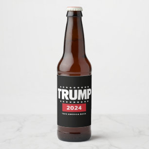 Donald Trump 2024 Neem Amerika Terug Verkiezing Bier Etiket