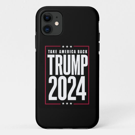 Donald Trump 2024 Neem Amerika Terug Verkiezing Case-Mate iPhone Case (Achterkant)