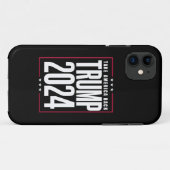 Donald Trump 2024 Neem Amerika Terug Verkiezing Case-Mate iPhone Case (Achterkant (horizontaal))