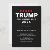 Donald Trump 2024 Neem Amerika Terug Verkiezing  Kaart (Voorkant)