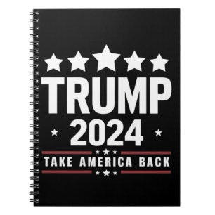 Donald Trump 2024 Neem Amerika Terug Verkiezing  Notitieboek