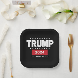 Donald Trump 2024 Neem Amerika Terug Verkiezing Papieren Bordje