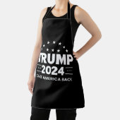 Donald Trump 2024 Neem Amerika Terug Verkiezing Schort (Insitu)
