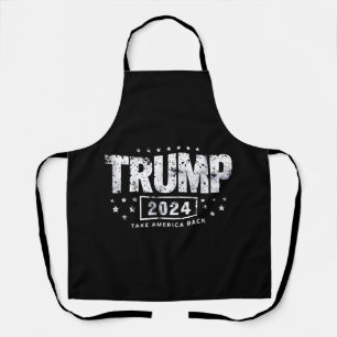 Donald Trump 2024 Neem Amerika Terug Verkiezing Schort