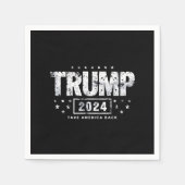 Donald Trump 2024 Neem Amerika Terug Verkiezing  Servet (Voorkant)