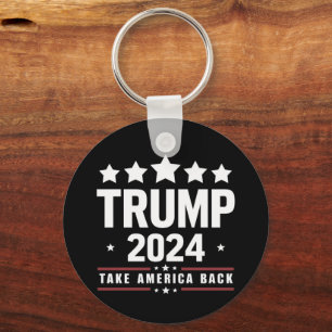 Donald Trump 2024 Neem Amerika Terug Verkiezing Sleutelhanger