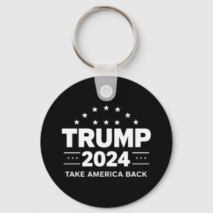 Donald Trump 2024 Neem Amerika Terug Verkiezing Sleutelhanger