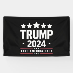 Donald Trump 2024 Neem Amerika Terug Verkiezing Spandoek