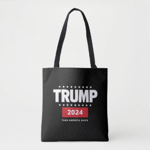 Donald Trump 2024 Neem Amerika Terug Verkiezing Tote Bag