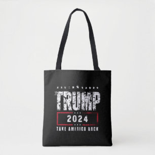 Donald Trump 2024 Neem Amerika Terug Verkiezing Tote Bag