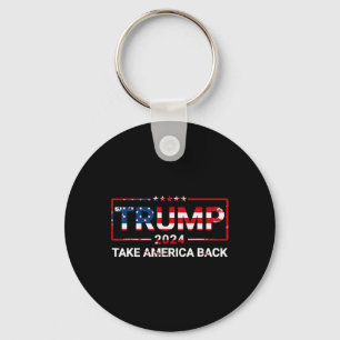 Donald Trump 2024 neemt America Byck Amerikaanse v Sleutelhanger