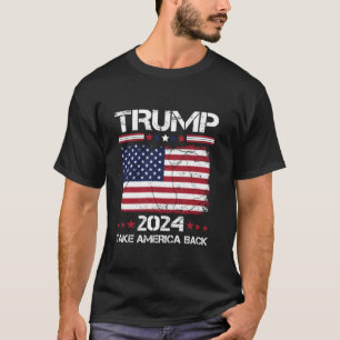 Donald Trump 2024 neemt Amerika terug patriottisch T-shirt