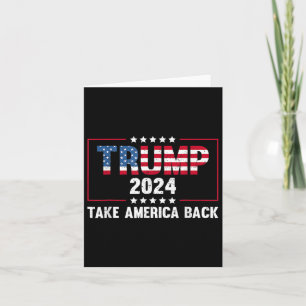 Donald Trump 2024 neemt Amerika terug Retro Kaart
