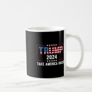 Donald Trump 2024 neemt Amerika terug Retro Koffiemok