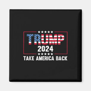 Donald Trump 2024 neemt Amerika terug Retro  Magneet
