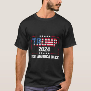 Donald Trump 2024 neemt Amerika terug Retro T-shirt